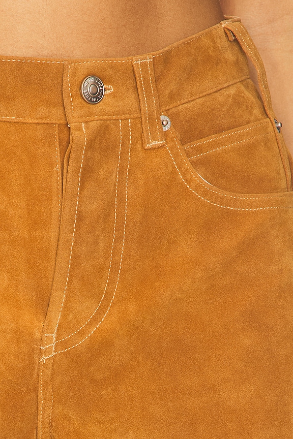x We The Free Tippi Faux Suede Short In Dark Honey