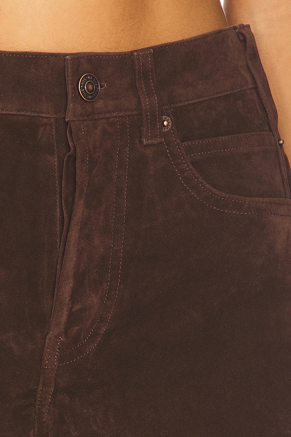 x We The Free Tippi Faux Suede Short In Chicory Coffee