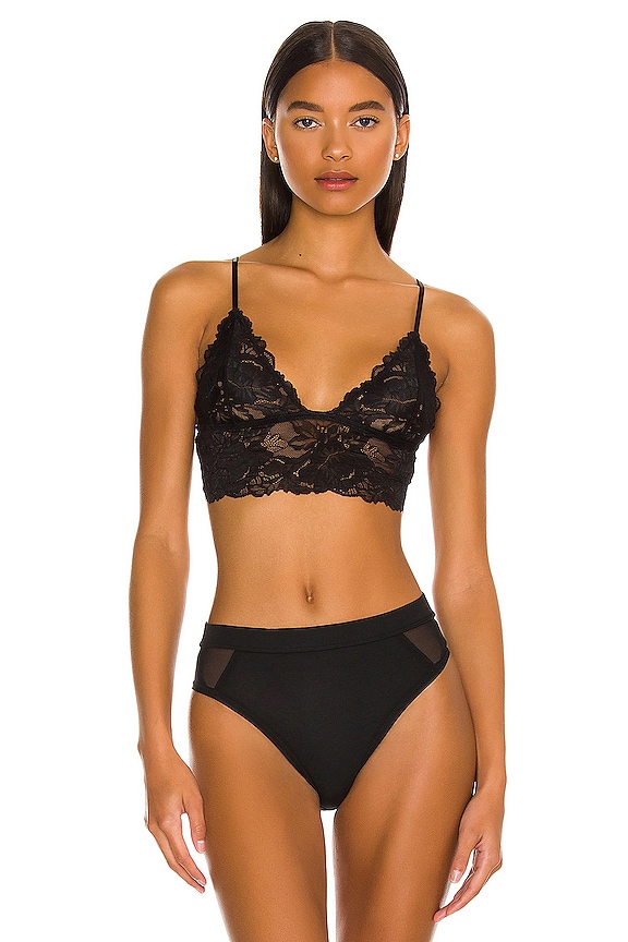 view 1 of 4 Everyday Lace Longline Bra in Black