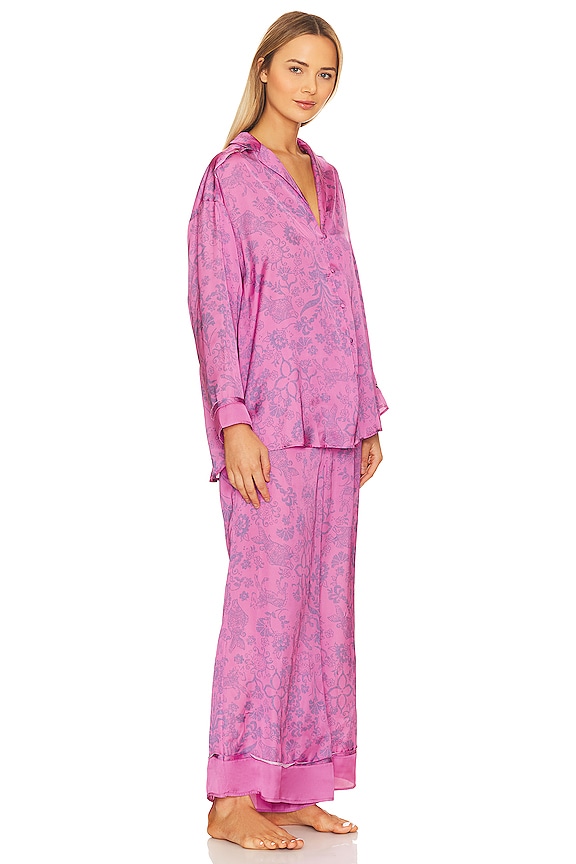 view 2 of 3 Dreamy Days Pajama Set in Sugar Snaps Combo