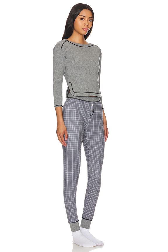 view 2 of 3 x Intimately FP Chill Evening Pj Set in Charcoal Combo