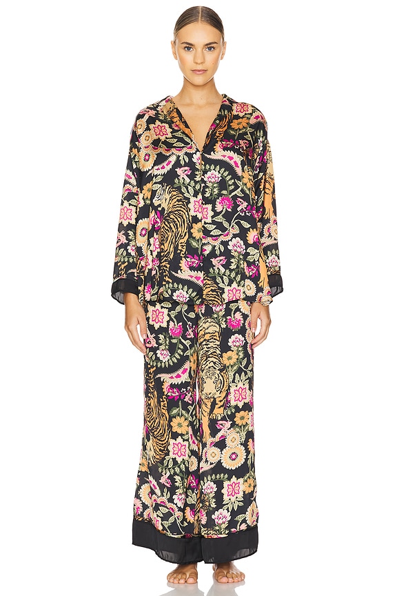 view 2 of 4 x Intimately FP Dreamy Days Pajama Set In Iron Combo in Iron Combo