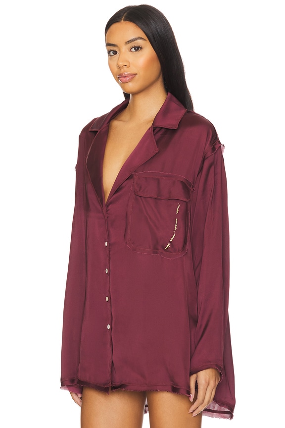 view 2 of 5 x Intimately FP Like Honey Pj Shirt In Acai in Acai