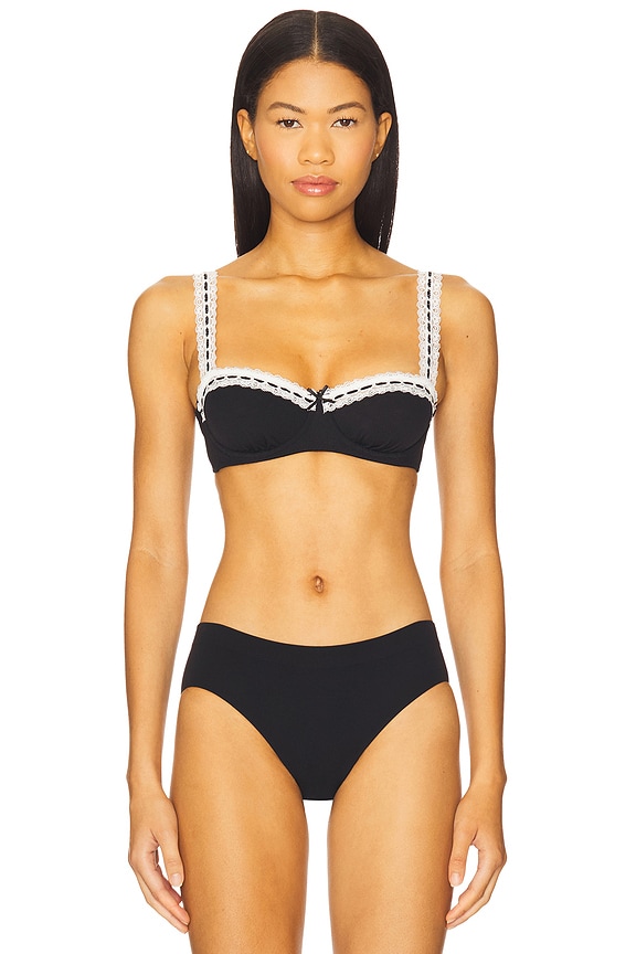 view 1 of 4 SOUTIEN-GORGE À ARMATURES O SWEET BALCONETTE in Black Combo