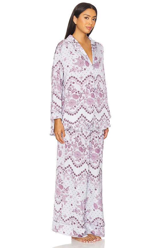 view 2 of 4 x Intimately Dreamy Days Pajama Set In Ice Combo in Ice Combo