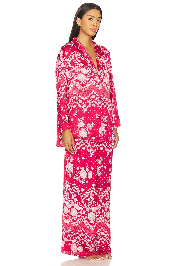 view 2 of 4 x Intimately Dreamy Days Pajama Set In Cherry Combo in Cherry Combo