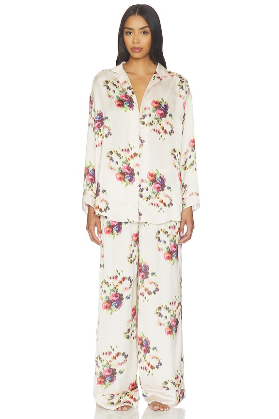 view 1 of 4 ÍNTIMO PAJAMA SET in Antique Ivory - Flor