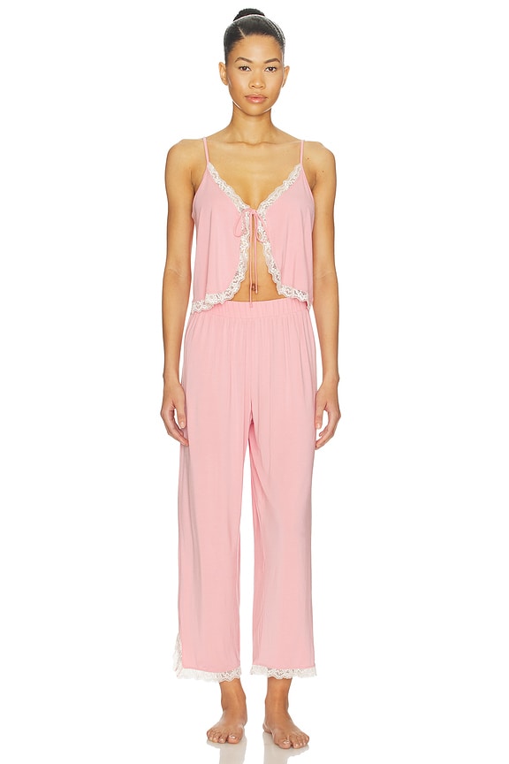 view 1 of 4 ÍNTIMO SUMMER PANT in Pink Combo