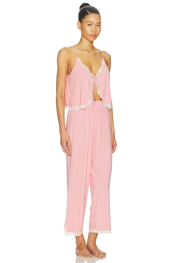 view 2 of 4 ÍNTIMO SUMMER PANT in Pink Combo
