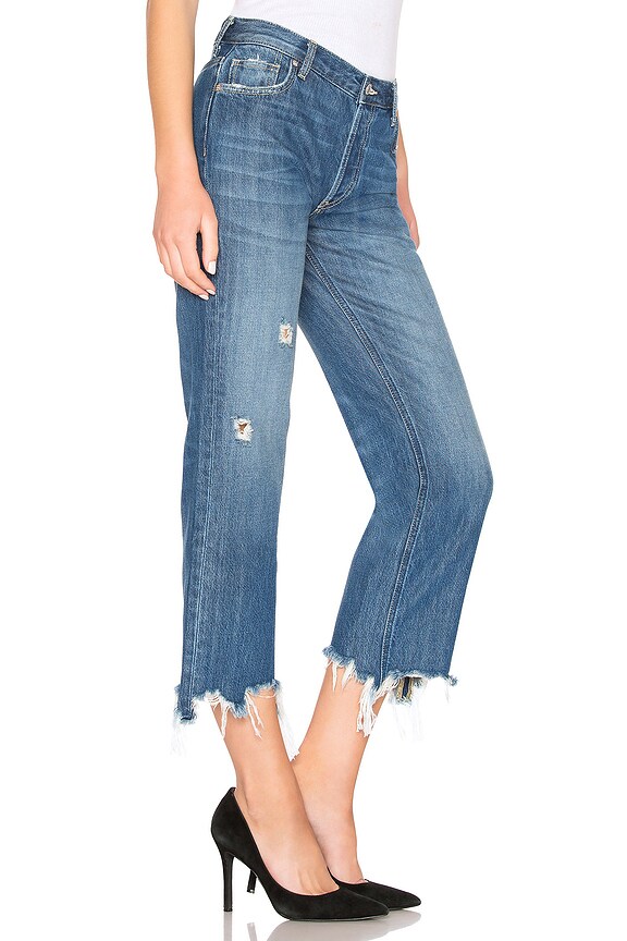 view 2 of 4 Maggie Mr Straight Jean in Dark Denim