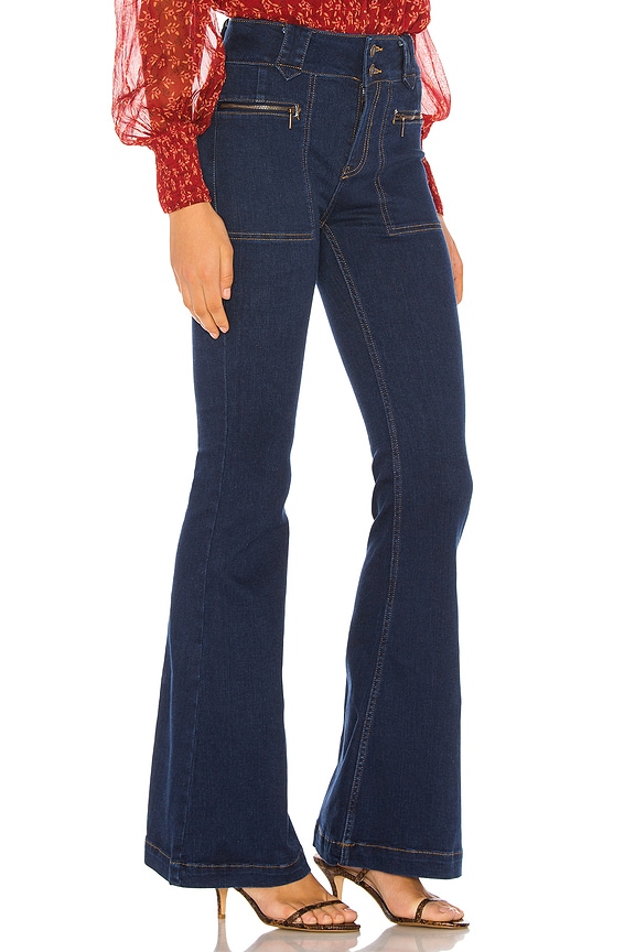 view 2 of 4 ДЖИНСЫ-КЛЁШ LAYLA in Dark Denim