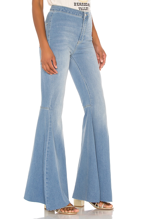 view 2 of 4 Just Float On Flare Jean in Blue Combo
