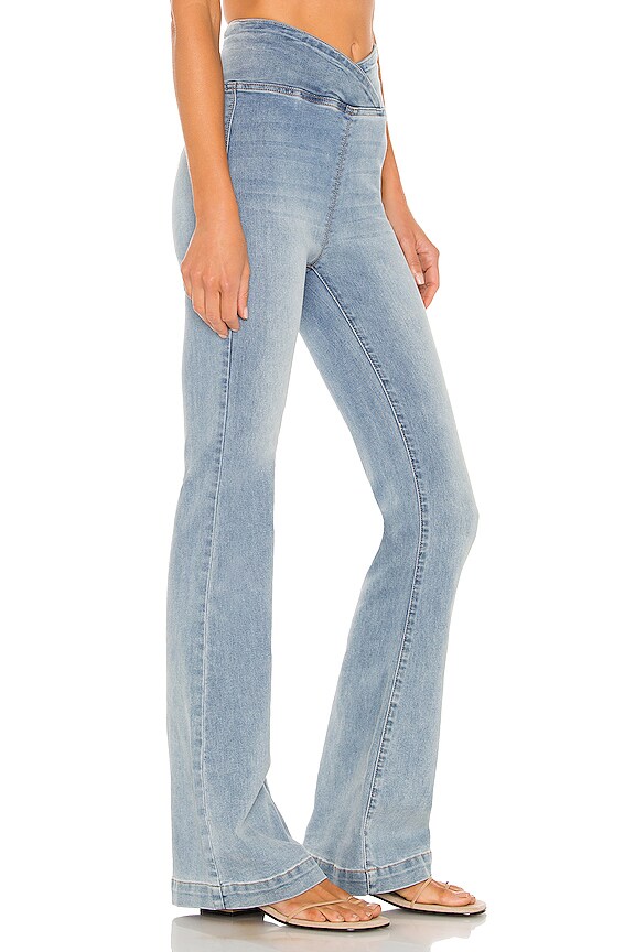 view 2 of 4 x We The Free Venice Beach Flare in Spring Blue