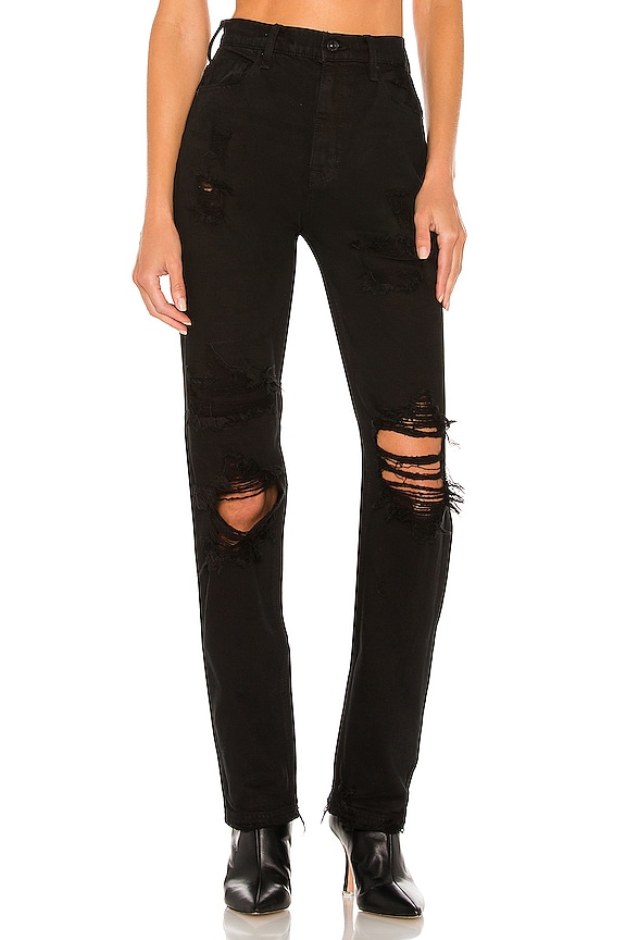 view 1 of 4 x We The Free CRVY Straight Shooter Jean in Saturated Black