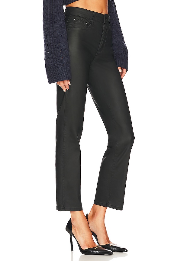 view 2 of 4 PIERNA RECTA FREE PEOPLE PACIFICA in Coated Black