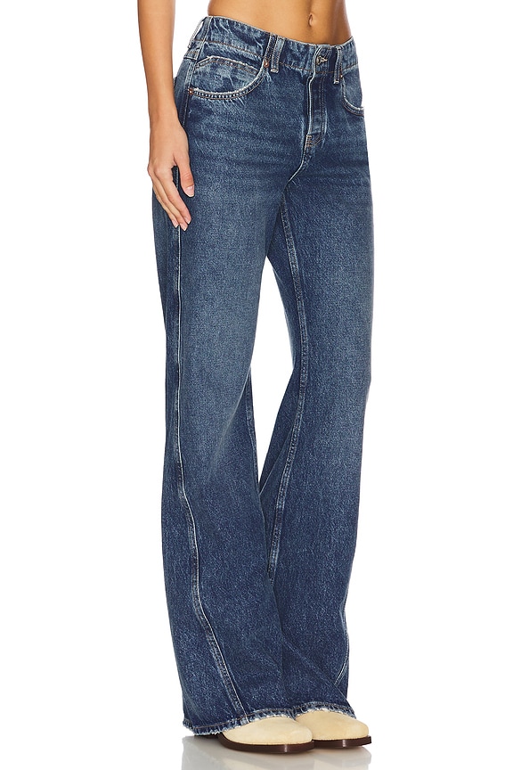 view 2 of 6 x We The Free Expert Advice Flare Jeans in Seabrushed