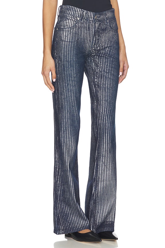 view 2 of 6 x We The Free West Coast Metallic Flare In Country Blue in Country Blue