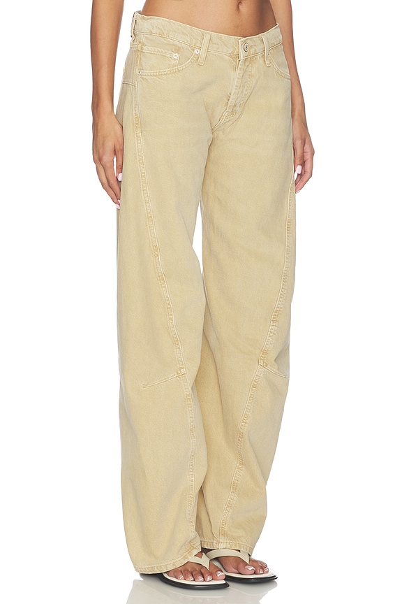 view 2 of 6 Fable Twisted Seam Jean in Oat Latte