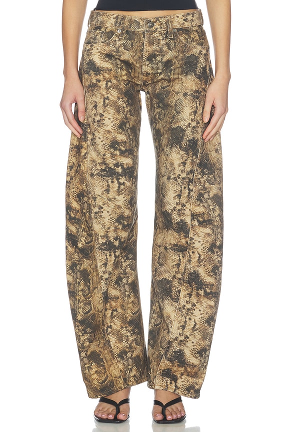 view 2 of 7 X We The Free Fable Low Rise Bowed Jean in Chocolate Brown Comb