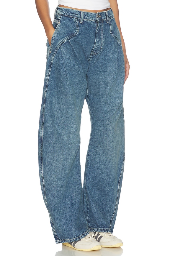 view 2 of 6 HOUR LOW RISE TROUSER GOLDEN HOUR in Deacon Blue