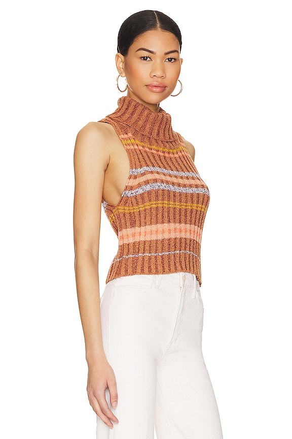 view 2 of 4 GILET FREE PEOPLE EDITH in Berry Petals Combo