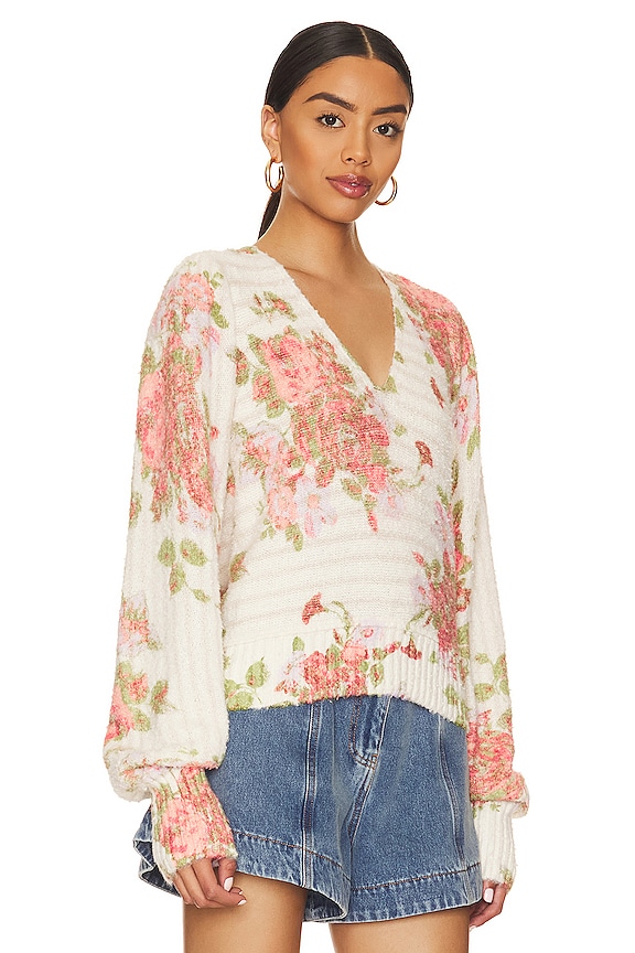 view 2 of 4 Bed of Roses Sweater in Candy Combo