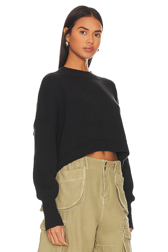 view 2 of 4 Easy Street Crop Sweater in Black