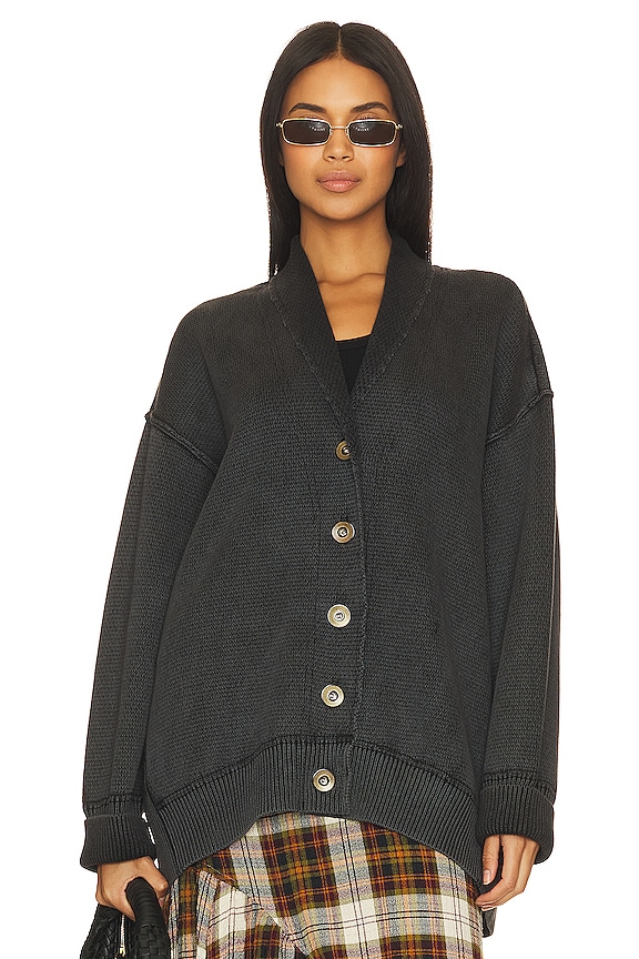 view 2 of 5 Chamomile Cardi in Washed Black