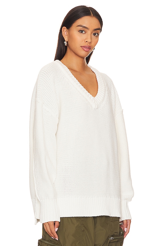 view 2 of 4 Alli V Neck In Optic White in Optic White