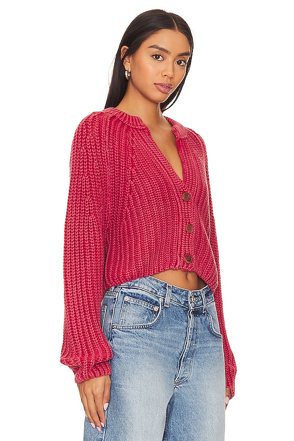 view 2 of 4 Sweet Nothing Cardi in Cherry