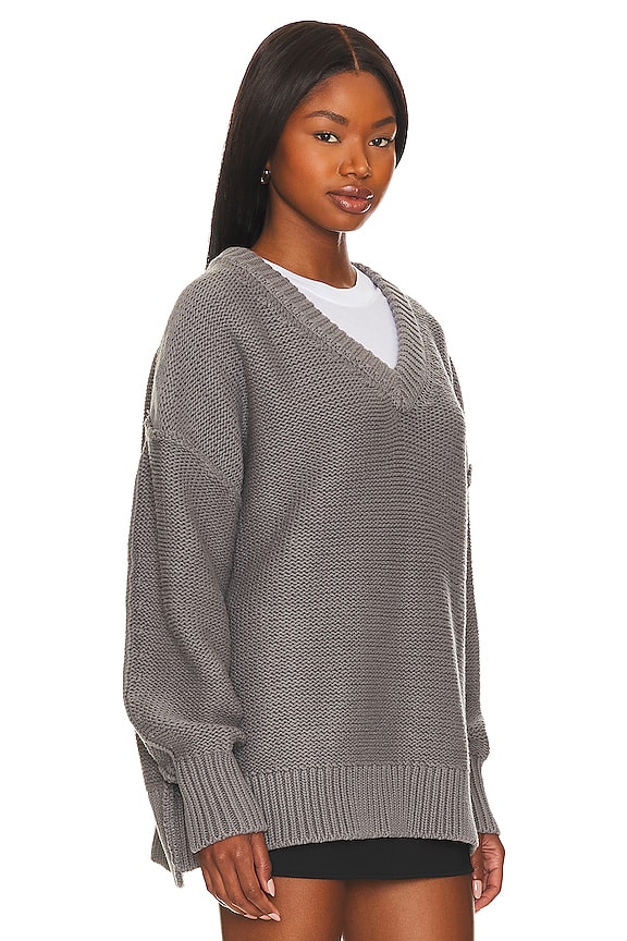 view 2 of 4 Alli V-neck Sweater in Titan