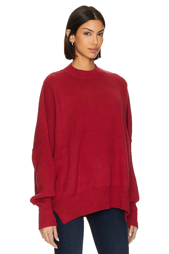 view 2 of 4 FREE PEOPLE EASY STREET 스웨터 in Cherry