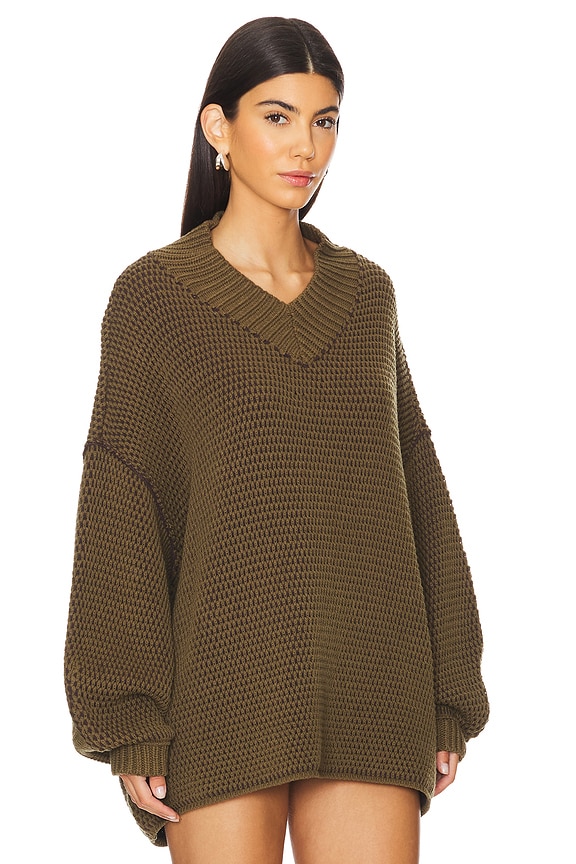 view 2 of 4 JERSEY FREE PEOPLE MAISIE in Olive Fudge Combo