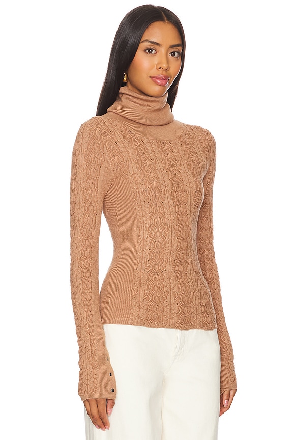 view 2 of 4 СВИТЕР-ВОДОЛАЗКА MADDIE in Cafe Latte