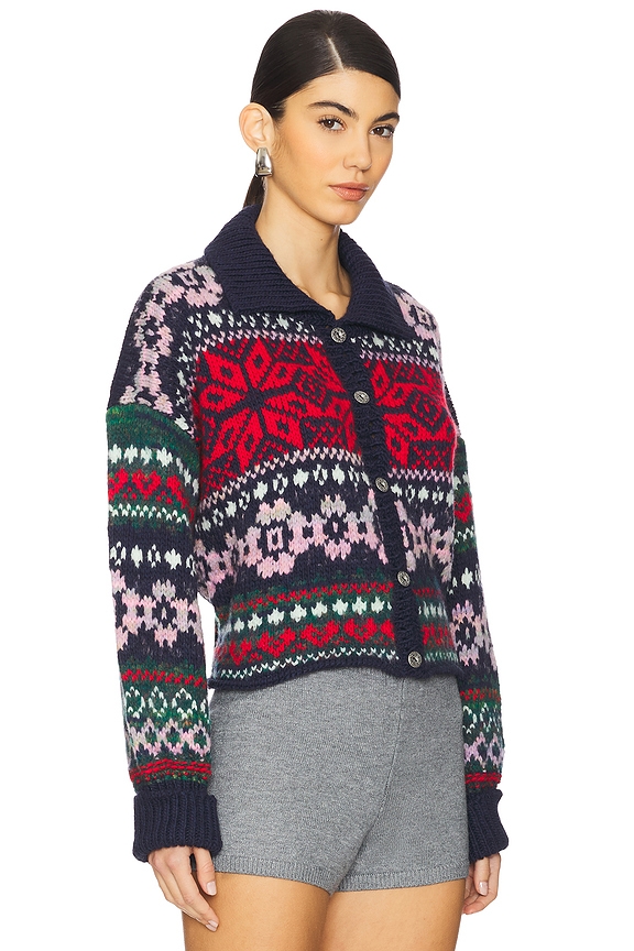 view 2 of 4 Snowdrift Cardigan in Festive Combo