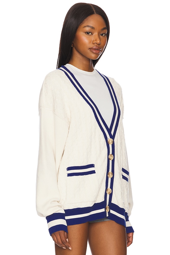 view 2 of 4 x We The Free Varsity Cardi in Ecru