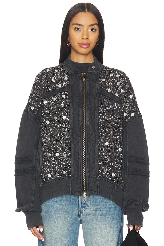 view 2 of 6 Sparkle Sweatshirt in Black Combo