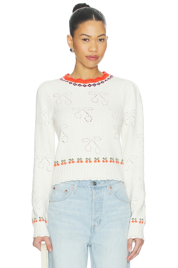 view 1 of 5 JERSEY PULÓVER FREE PEOPLE TILLY in Coconut Milk Combo