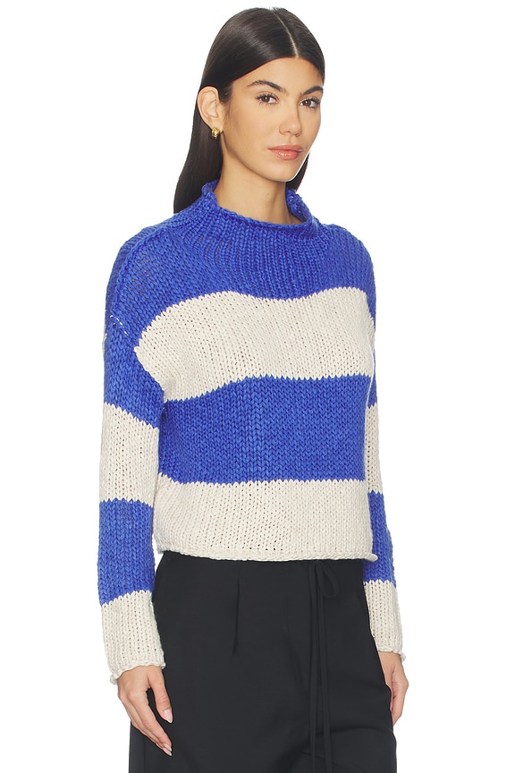 view 2 of 4 Opal Rugby Stripe Sweater in Cobalt Combo