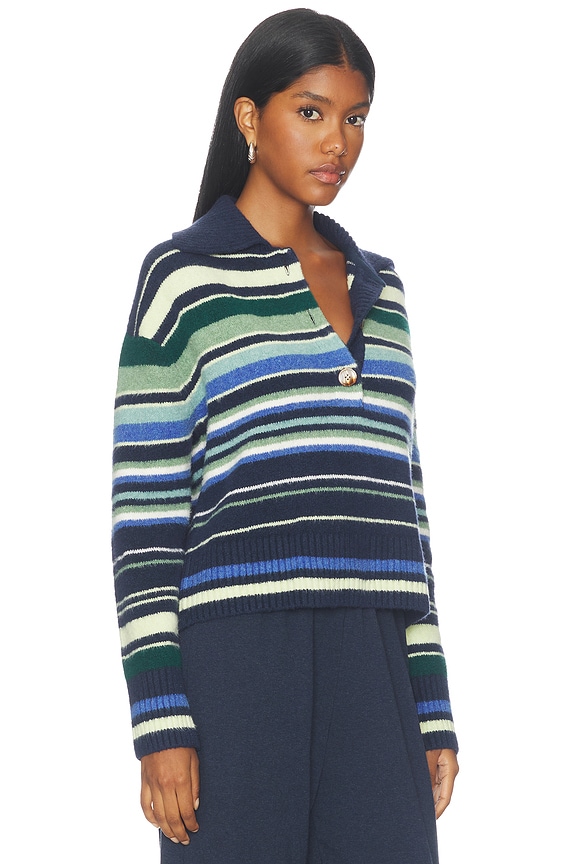 view 2 of 4 Trading Up Stripe Pullover in Navy Combo
