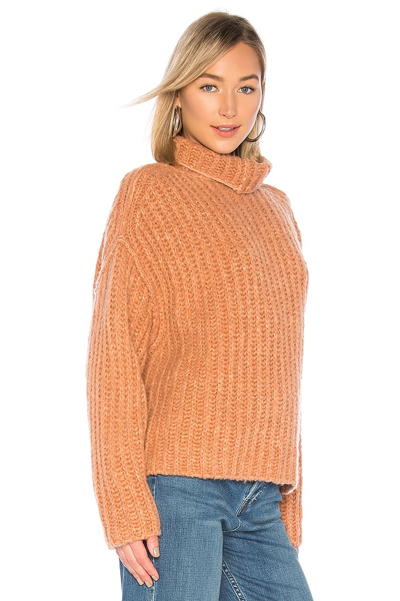 view 2 of 4 Fluffy Fox Sweater in Papaya