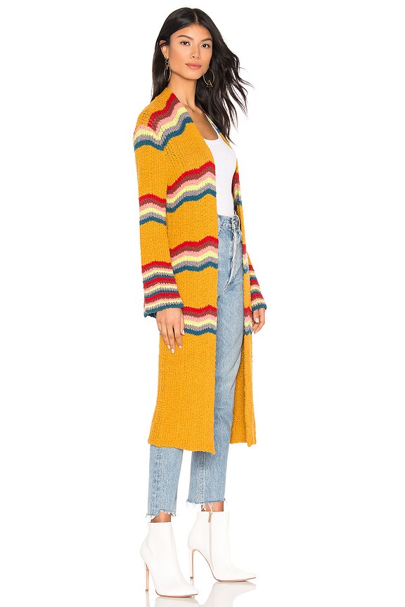 view 2 of 3 Winding Road Cardi in Yellow Combo