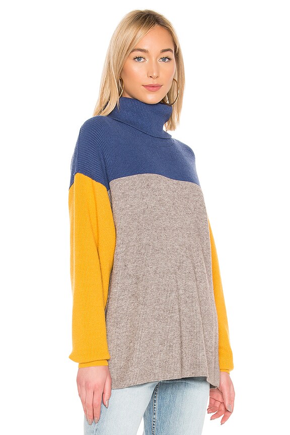 view 2 of 4 JERSEY SOFTLY STRUCTURED COLORBLOCK in Blue