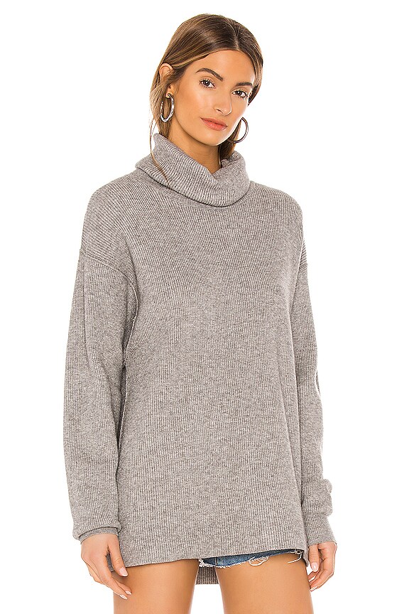 view 2 of 4 Softly Structured Tunic in Dark Grey