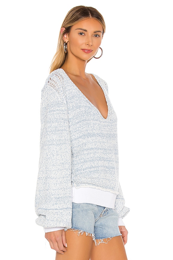 view 2 of 4 Riptide V Neck Sweater in Sky