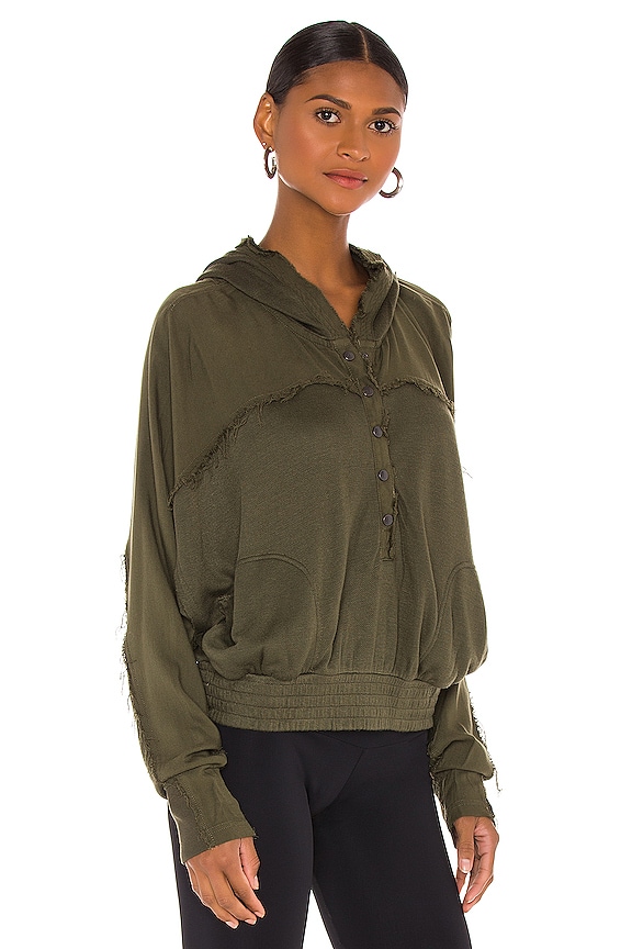 view 2 of 4 SWEAT À CAPUCHE WINDY MEADOW in Cargo Khaki