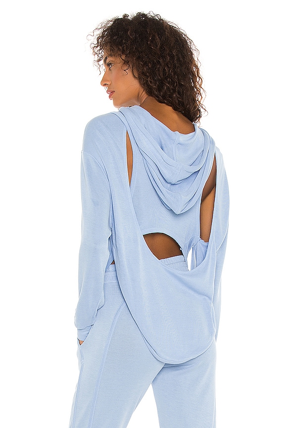 view 1 of 4 X FP Movement Back Into It Hoodie in Harbor Blue