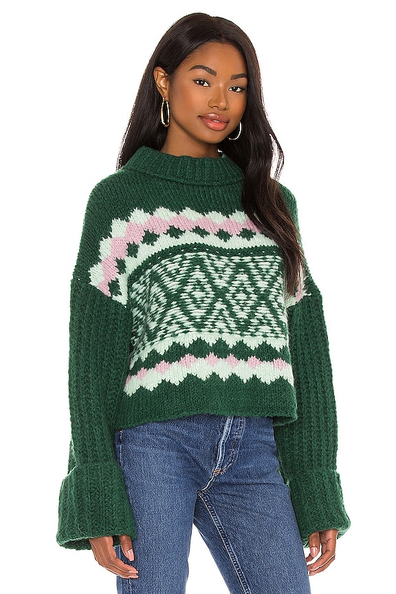 view 2 of 4 Alpine Pullover in Spearmint Pine