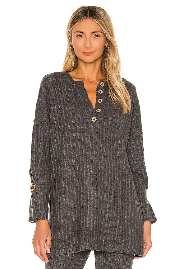 view 2 of 5 Around the Clock Pullover in Charcoal