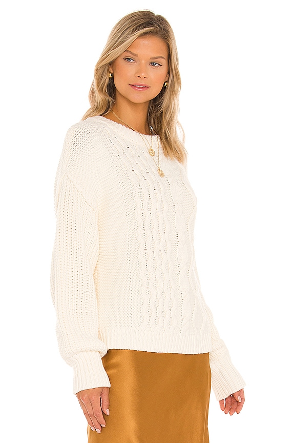 view 2 of 4 Dream Cable Crew Sweater in Cream